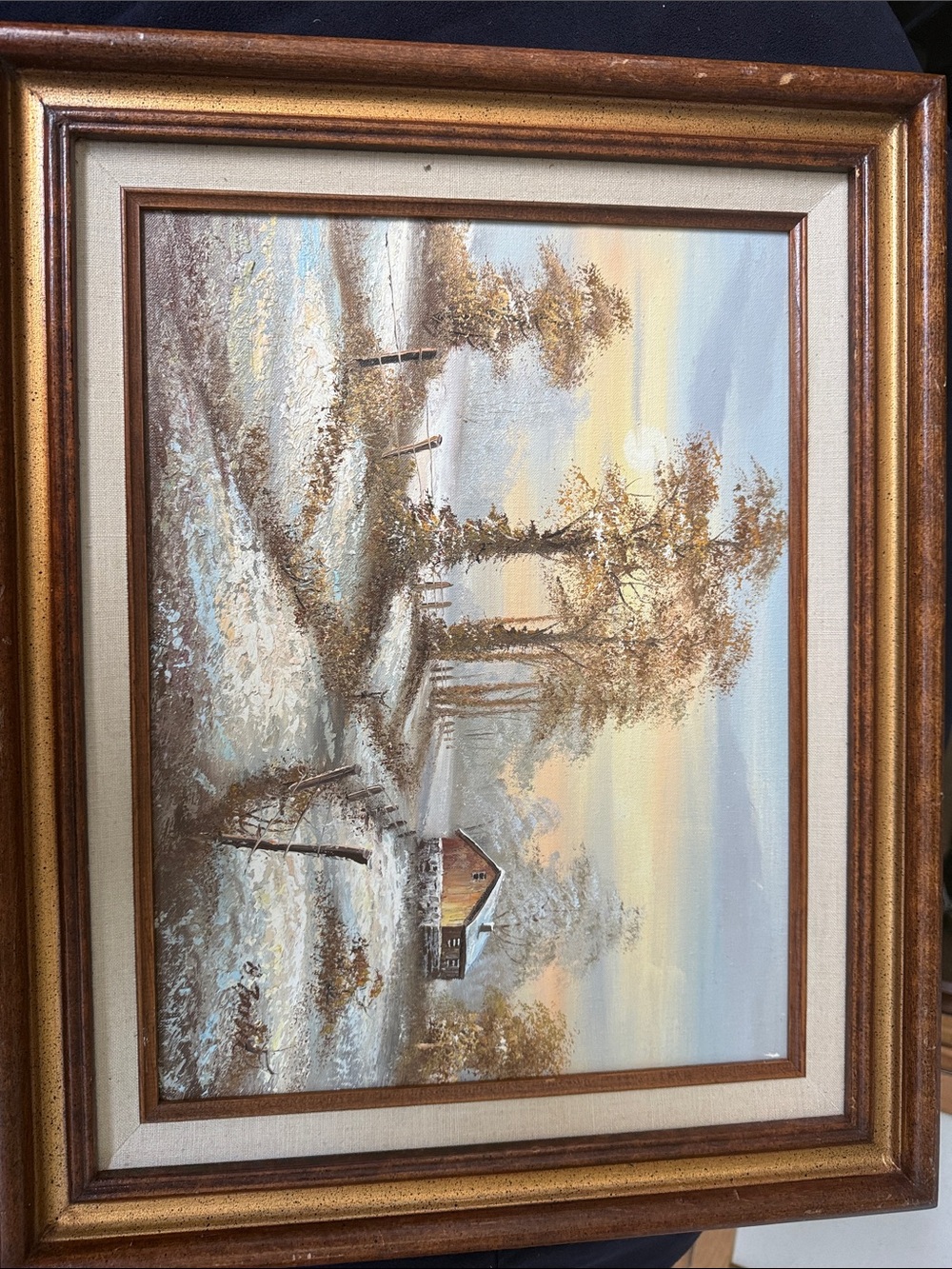 Snowy Cottage by B.Barber